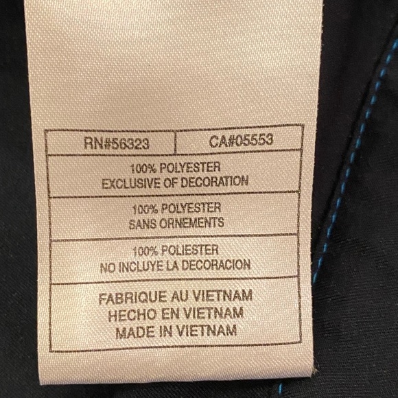 Nike Womens Navy Lightweight Track Jacket with Light Blue Side Stipe / Size M - Picture 8 of 14